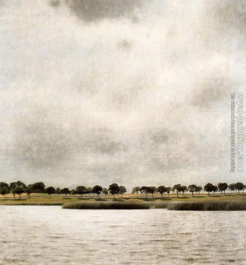 Vilhelm Hammershoi : View of Gentofte Lake